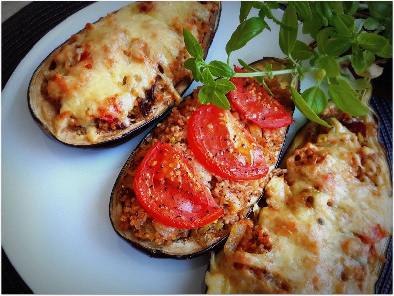 Nadziewane bakłażany