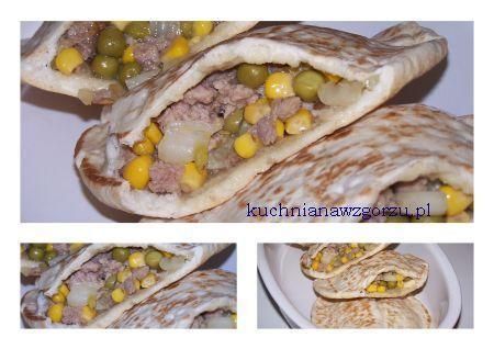 Nadziewane chlebki pita 