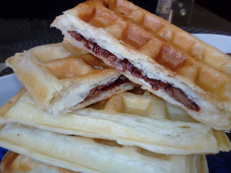 Nadziewane gofry francuskie