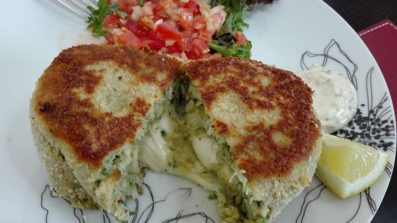 Nadziewane kotlety rybne dla dwojga 