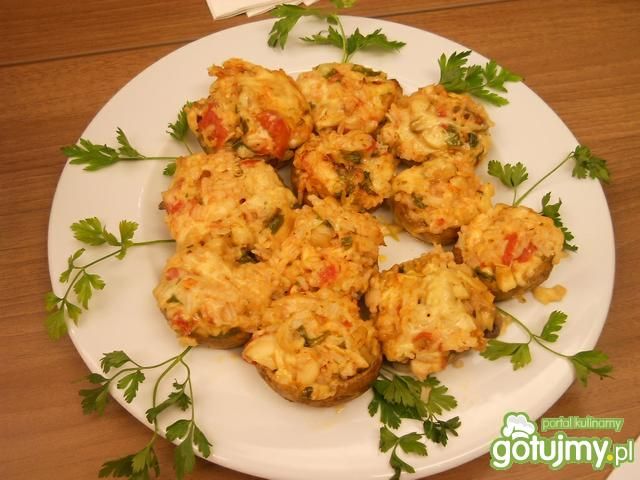 Nadziewane pieczarki parmezanem.....