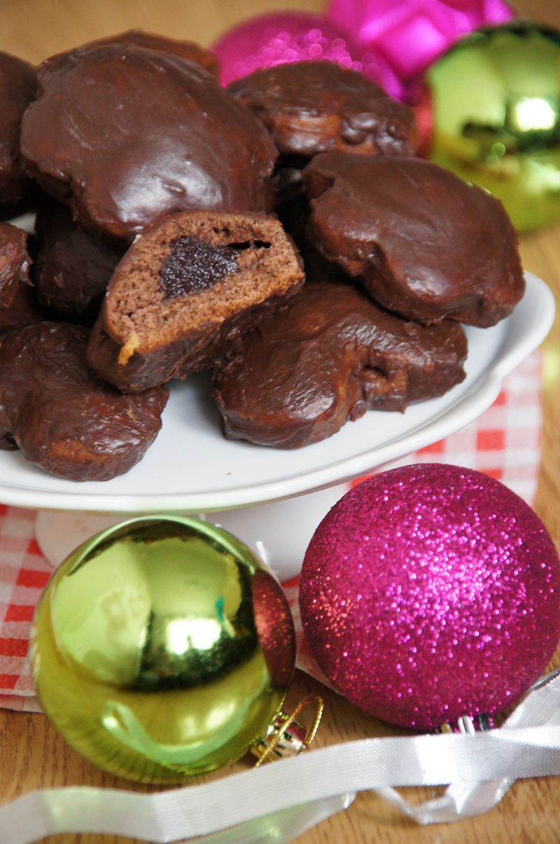 Nadziewane pierniczki w czekoladzie Nadziewane pierniczki w czekoladzie