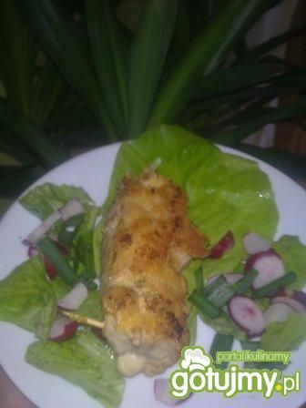 Nadziewane roladki  piersi kurczaka Nadziewane roladki  piersi kurczaka