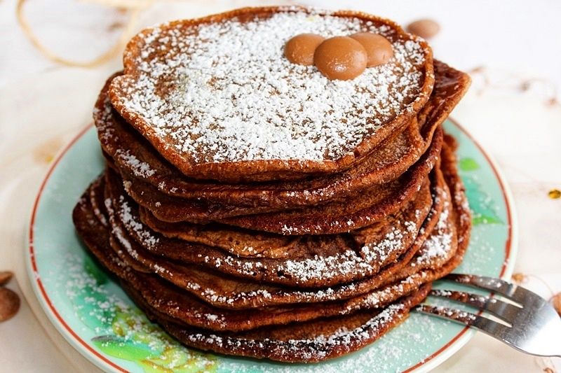 Najlepsze pancakes czekoladowe (z czekoladą) Najlepsze pancakes czekoladowe (z czekoladą)