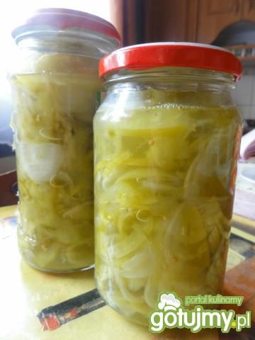 Najprostsza sałatka z zielonych pomidoró Najprostsza sałatka z zielonych pomidoró