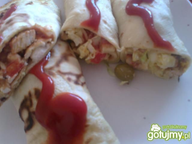 naleśniki a'la tortilla z indykiem 