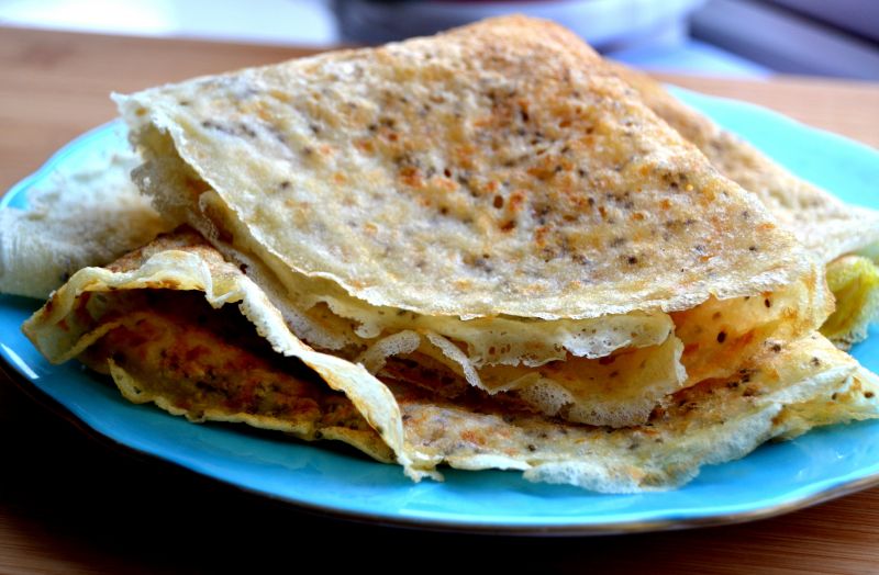 Naleśniki bezglutenowe z nasionkami chia Naleśniki bezglutenowe z nasionkami chia