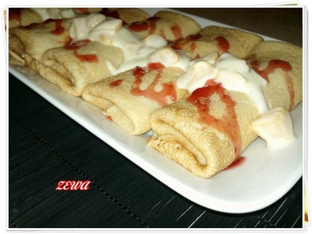 Naleśniki brzoskwiniowo-waniliowe Naleśniki brzoskwiniowo-waniliowe