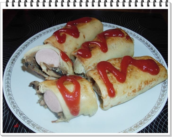 Naleśniki Eli z parówką