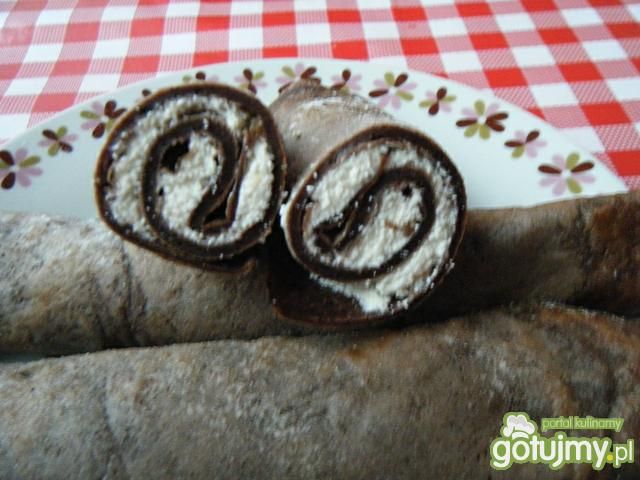 Naleśniki kakaowe z serem Naleśniki kakaowe z serem