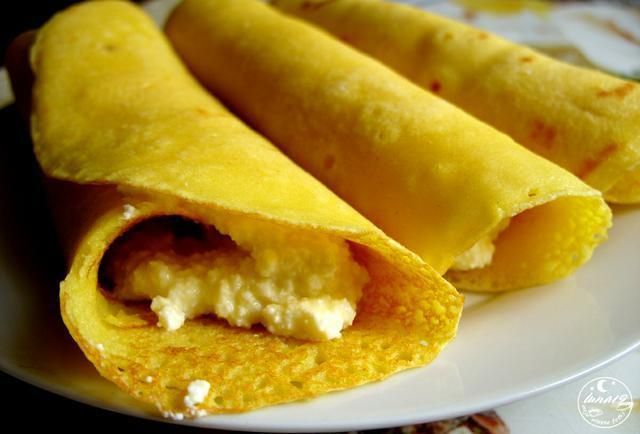 Naleśniki kukurydziane z serem