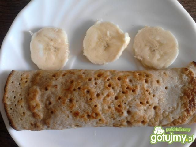 Naleśniki orkiszowe z bananami Naleśniki orkiszowe z bananami