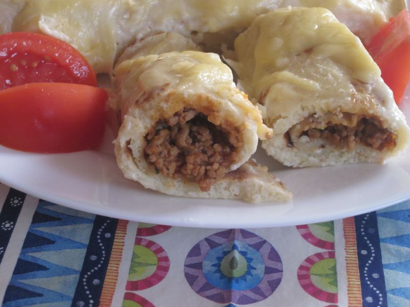 Naleśniki po bolońsku pod beszamelem Naleśniki po bolońsku pod beszamelem