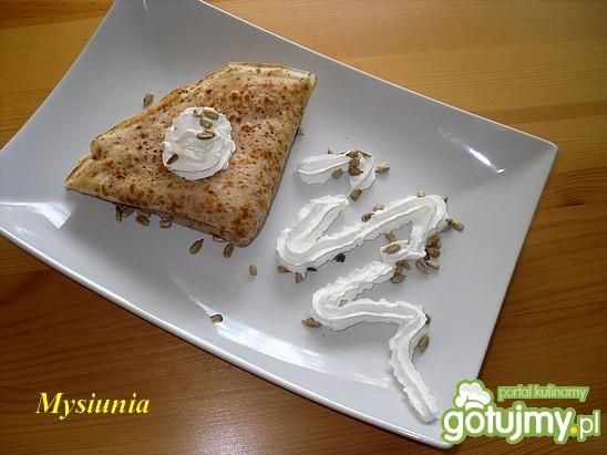 Naleśniki straciatella ze słonecznikiem