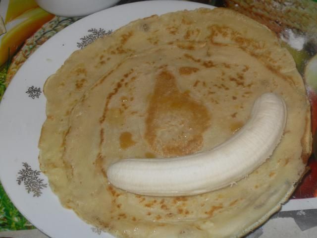 Naleśniki z bananami - zapiekane - 2