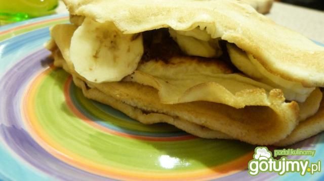 Naleśniki z czekoladą i bananem Naleśniki z czekoladą i bananem