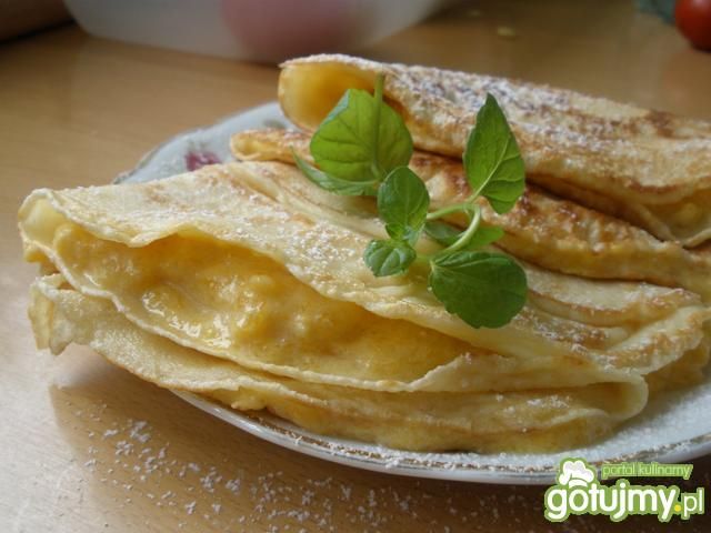 Naleśniki z dynią w sosie imbirowym