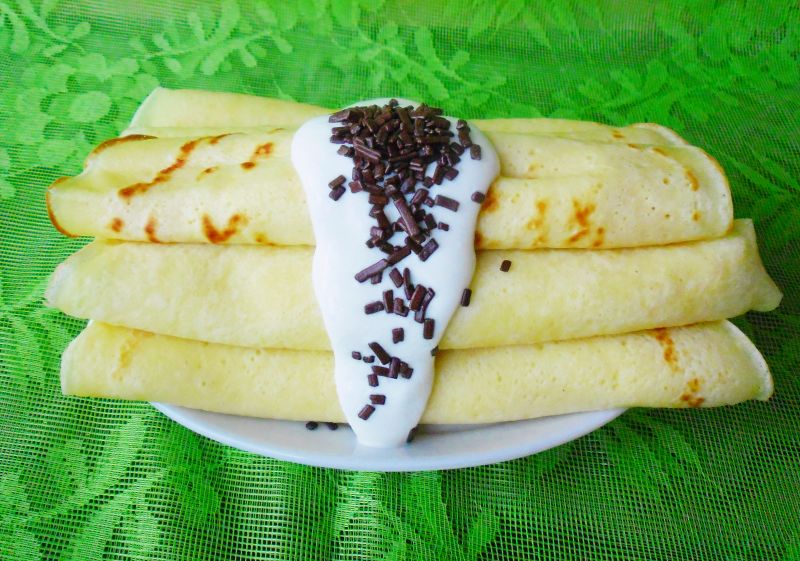 Naleśniki z farszem serowo- kasztanowym 