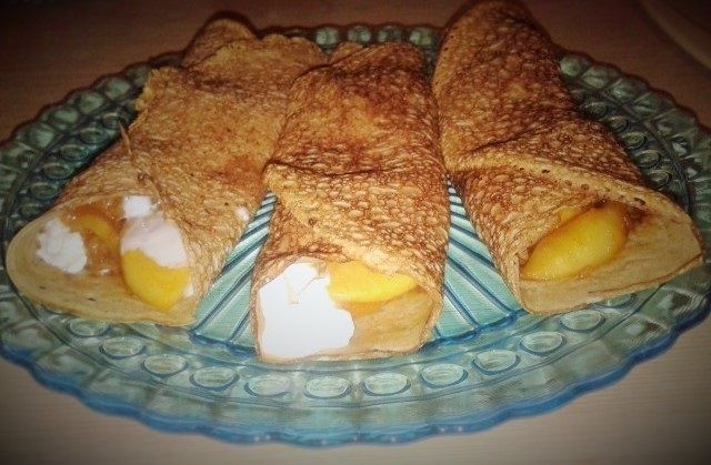 Naleśniki z jabłkami i twarożkiem Naleśniki z jabłkami i twarożkiem