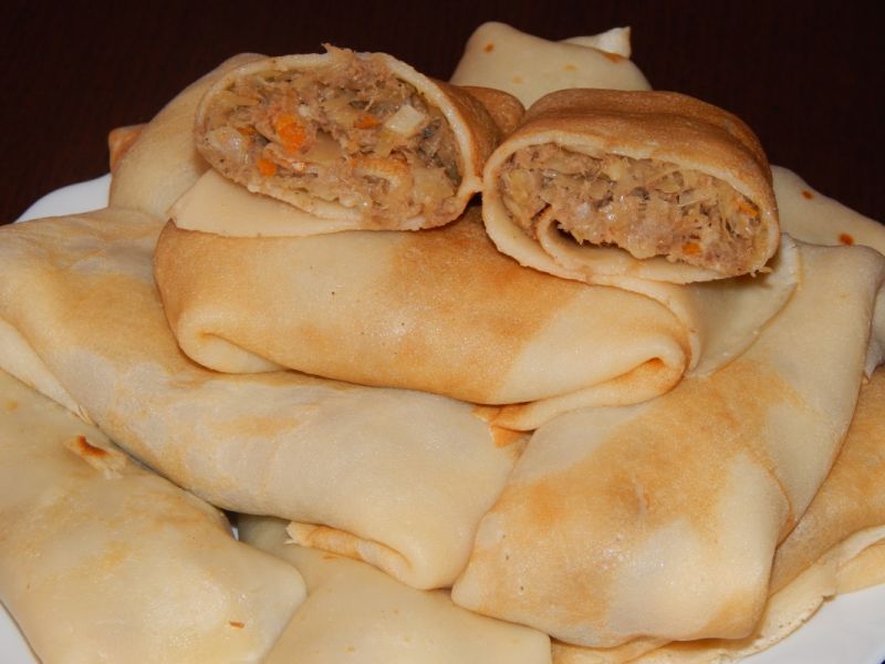 Naleśniki z kapustą i grzybami  Naleśniki z kapustą i grzybami