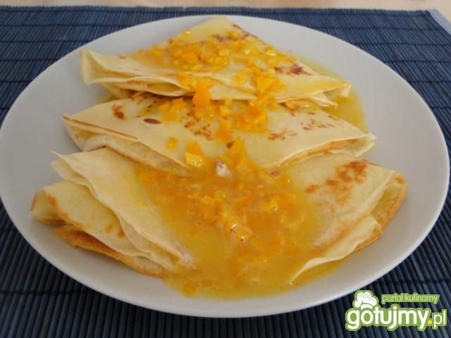 Naleśniki z karmelem pomarańczowym  Naleśniki z karmelem pomarańczowym
