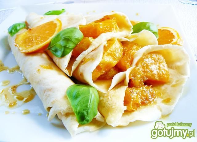 Naleśniki z karmelizowanymi pomarańczami Naleśniki z karmelizowanymi pomarańczami