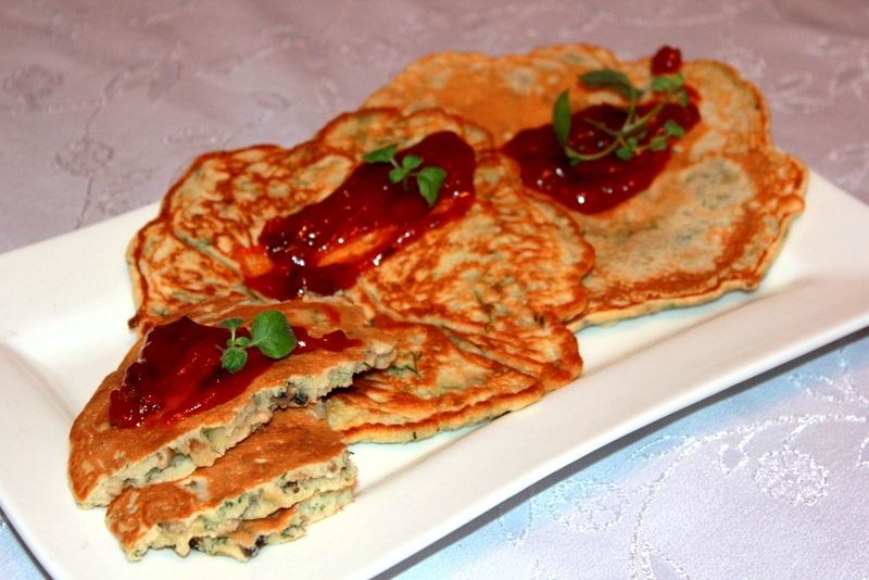 Naleśniki z koprem i pieczarkami  Naleśniki z koprem i pieczarkami