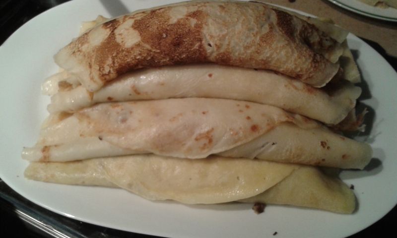 Naleśniki z kurczakiem i pieczarkami Naleśniki z kurczakiem i pieczarkami