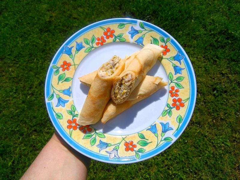 Naleśniki z kurczakiem i porem