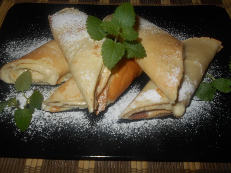 Naleśniki z mascarpone i bananem Naleśniki z mascarpone i bananem