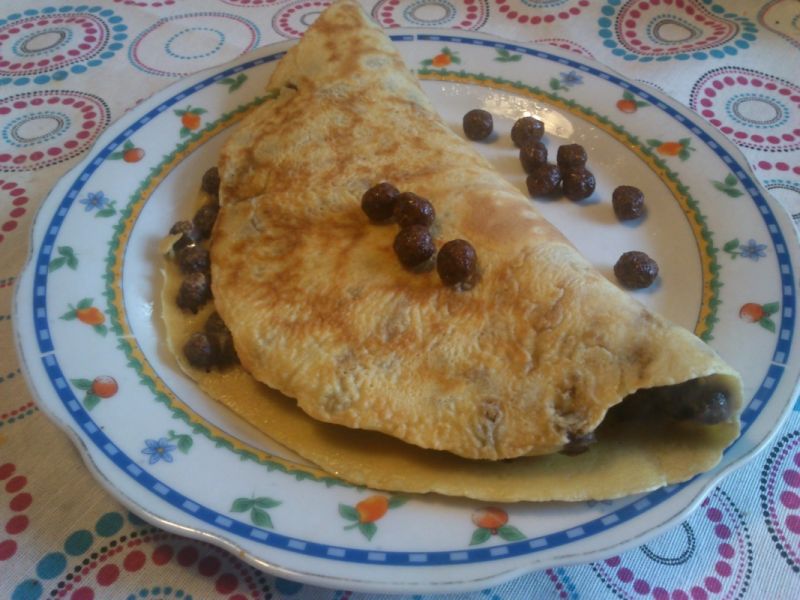 Naleśniki z nesquikiem.  Naleśniki z nesquikiem.