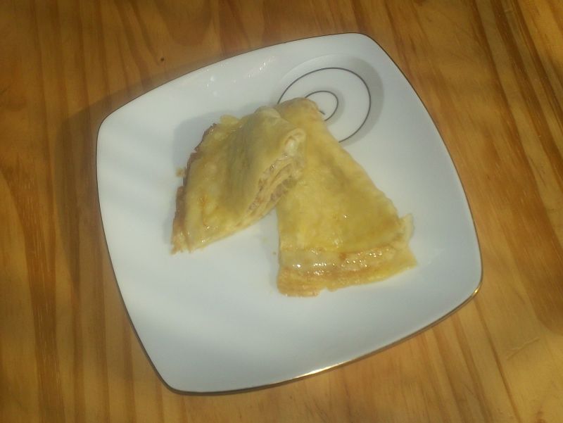 Naleśniki z porem i orzechami Naleśniki z porem i orzechami