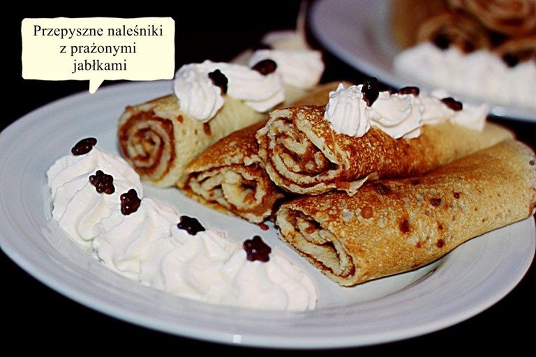 Naleśniki z prażonymi jabłuszkami