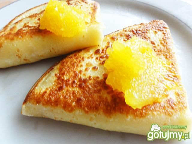 Naleśniki z serem i dżemem z cukinii