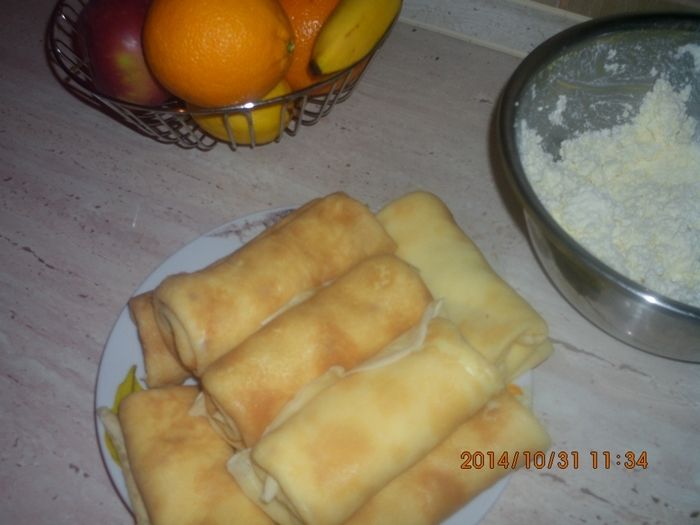 Naleśniki z serem i nutą pomarańczy  Naleśniki z serem i nutą pomarańczy