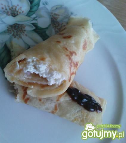 Naleśniki z serem i powidłami 