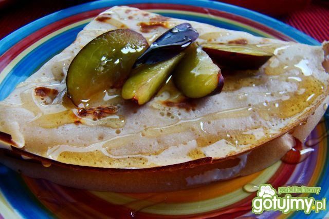 Naleśniki z śliwką i miodem  Naleśniki z śliwką i miodem