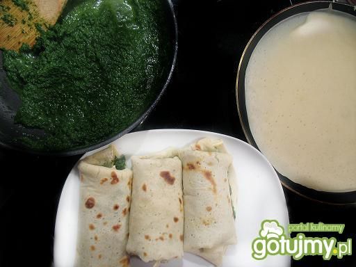 Naleśniki ze szpinakiem 2 Naleśniki ze szpinakiem 2