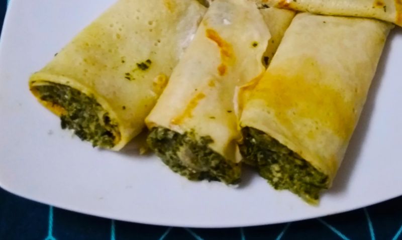 Naleśniki ze szpinakiem Naleśniki ze szpinakiem