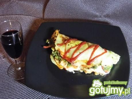 Naleśniki ze szpinakiem i kurczakiem