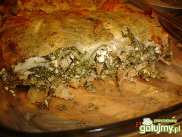 Naleśniki ze szpinakiem zapiekane