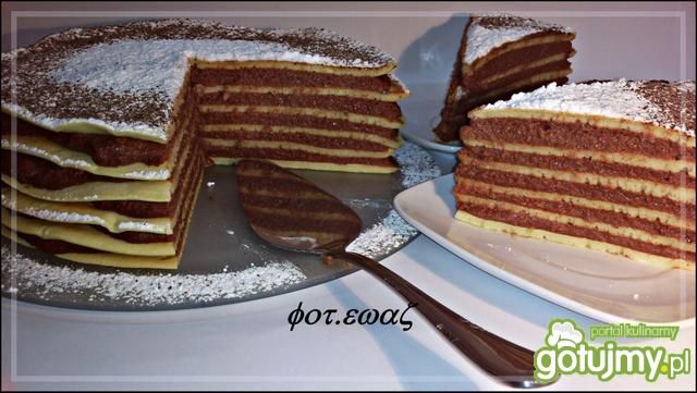 Naleśnikowy tort z masą kaszkową Naleśnikowy tort z masą kaszkową