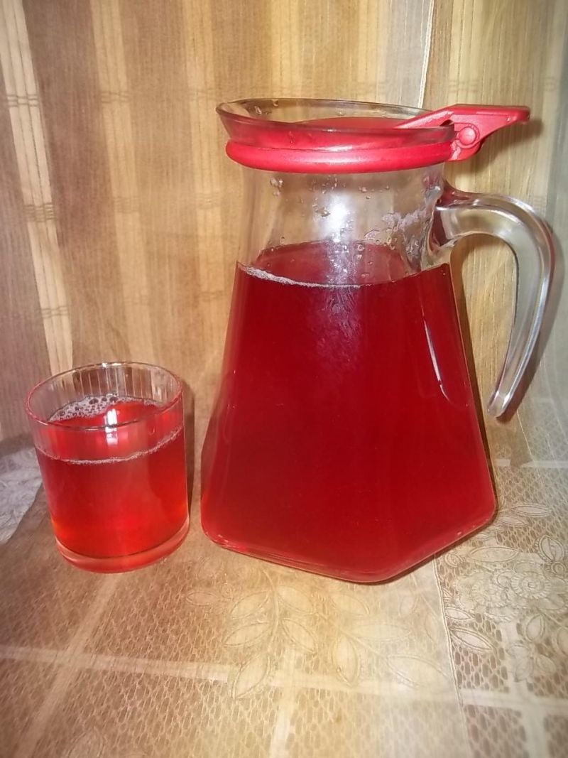 Napój  rabarbarowo-truskawkowy