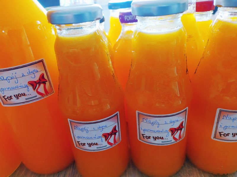 Napój z dyni i pomarańczy