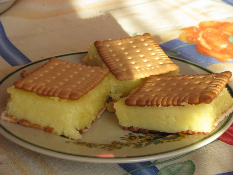 Napoleonki na herbatnikach                 Napoleonki na herbatnikach
