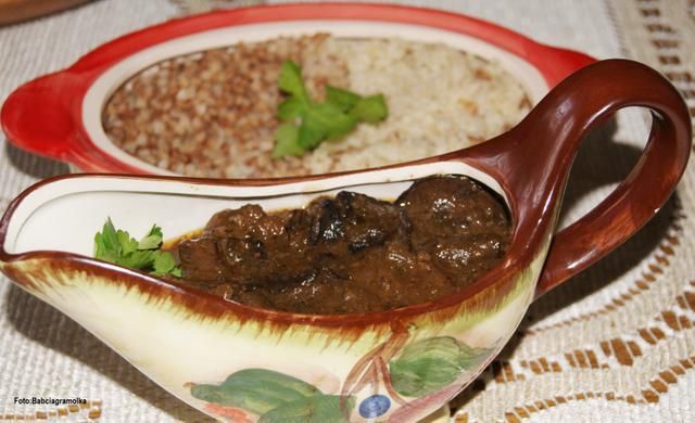 Nerki z suszonymi grzybami : Nerki z suszonymi grzybami :