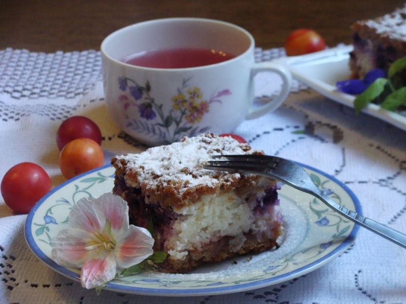 Niby sernik z jagodami  Niby sernik z jagodami