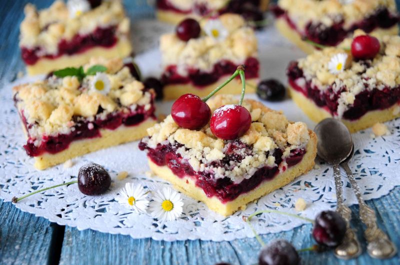 Niezawodny kruchy z czereśniami