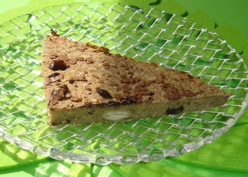 Niskokaloryczna tarta z płatkami owsianymi Niskokaloryczna tarta z płatkami owsianymi