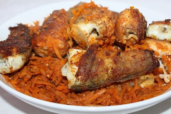 Nototenia z warzywami  Nototenia z warzywami